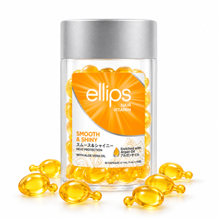 Капсули для волосся Ellips Hair & Shiny With Aloe Vera Oil Розкішне сяйво з олією алое вера 50 шт*1 мл 00026 фото