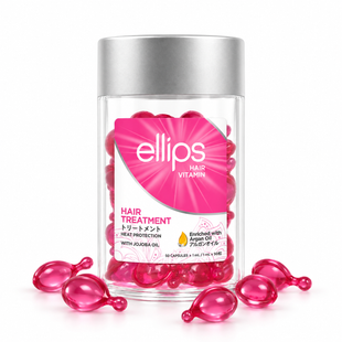Капсули для волосся Ellips Hair Vitamin Hair Treatment With Jojoba Oil з олією жожоба, 50 шт &times; 1 мл 00028 фото
