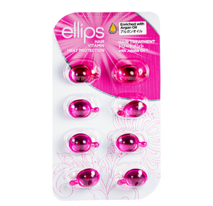 Капсули для волосся Ellips Hair Vitamin Hair Treatment With Jojoba Oil з олією жожоба, 8 шт &times; 1 мл 00029 фото