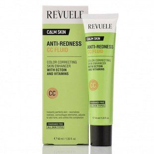 СС крем-флюїд для обличчя проти почервоніння , Revuele Anti-Redness CC Fluid  , 40 мл REV-001 фото