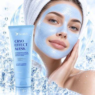 Охолоджуюча маска для обличчя Soika Cryo Effect Mask з ліфтинг-ефектом, 100 мл SO004 фото