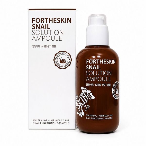 Ампульна сироватка з муцином равлика Fortheskin Snail Solution Ampoule, 100 мл Col-007 фото