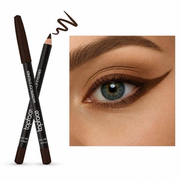 Водостійкий олівець для очей Topface Waterproof Eyeliner PT614 PT614 фото