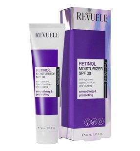 Зволожувальний крем для обличчя з ретинолом REVUELE Skin Elements Retinol Moisturizer SPF 30, 40 мл Rev-014 фото